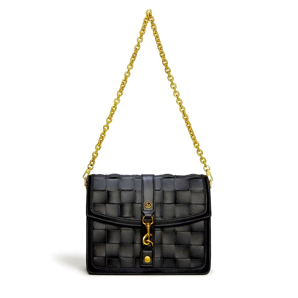 LaBante Daisy Black Vegan Shoulder & Crossbody